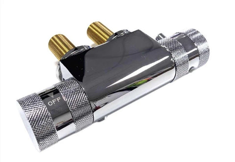 Scudo Mini Horizontal Thermostatic Shower Valve Chrome