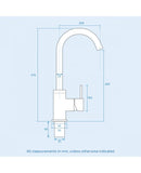 Manhattan Kitchen Sink Mixer (Black) KT43